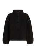 SLOANE Borg Half-Zip Black
