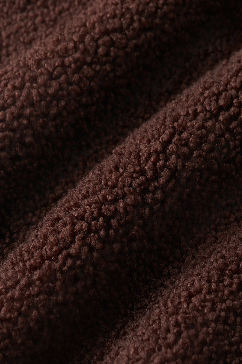 SLOANE Borg Half-Zip Cacao
