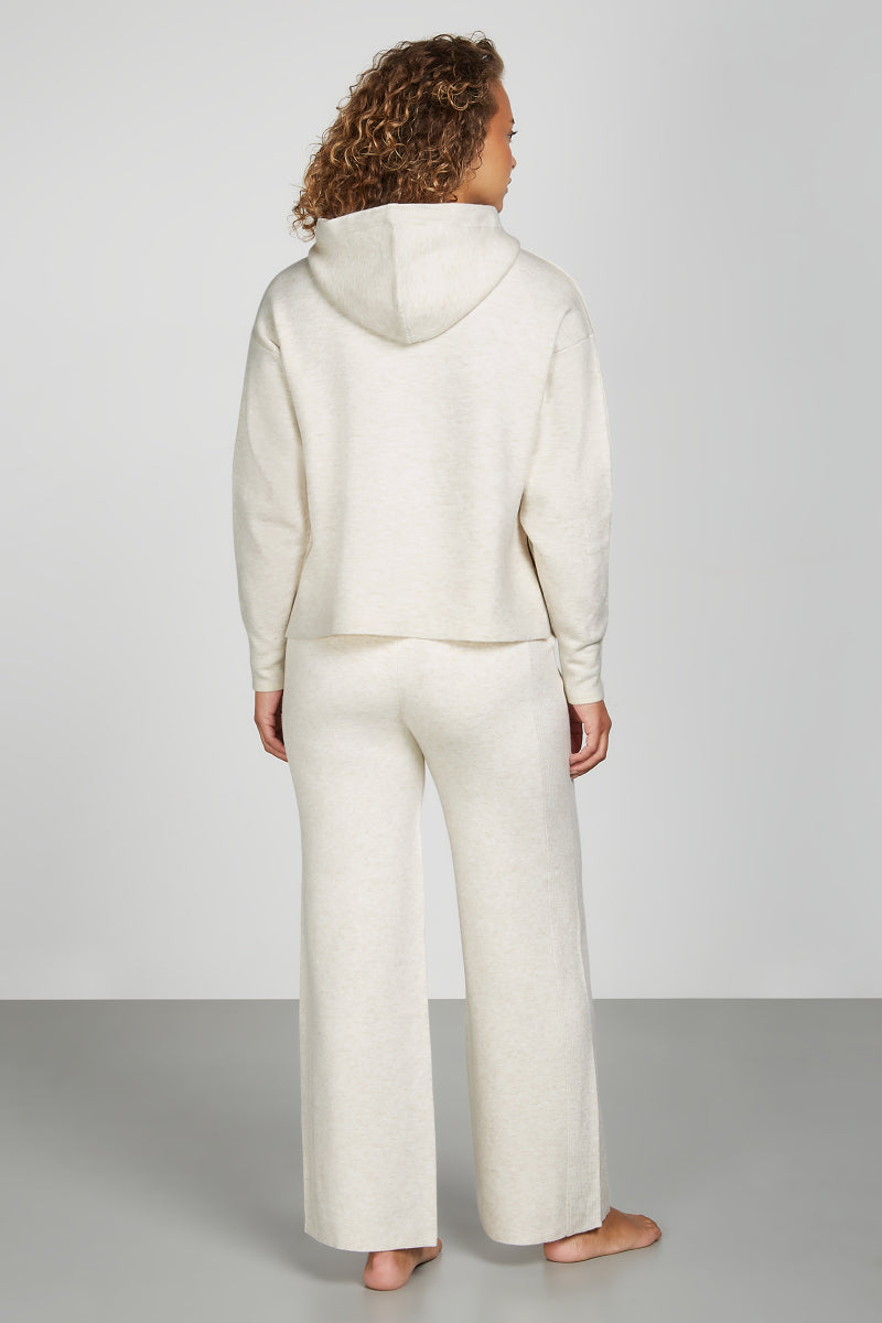 WILLOW Knit Hoodie Cream