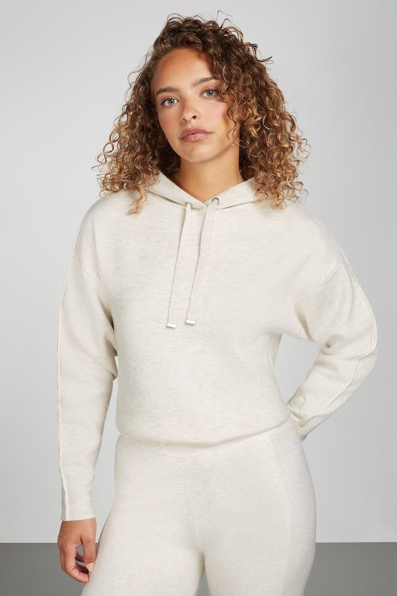 WILLOW Knit Hoodie Cream
